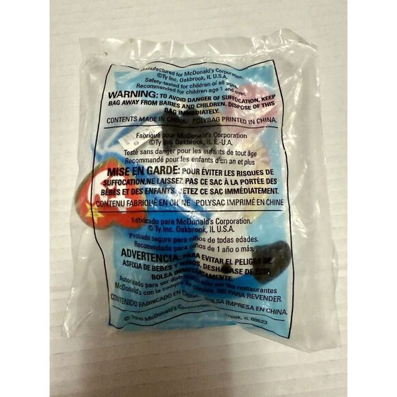Ty Mini Beanie Baby Rocket The Blue Jay No. 5 McDonalds 1999 Factory Sealed - Picture 2 of 2